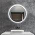 Oikiture Bathroom LED Mirror 60cm Round Mirror Wall Mounted Vanity Mirror-Bathroom Mirrors-PEROZ Accessories