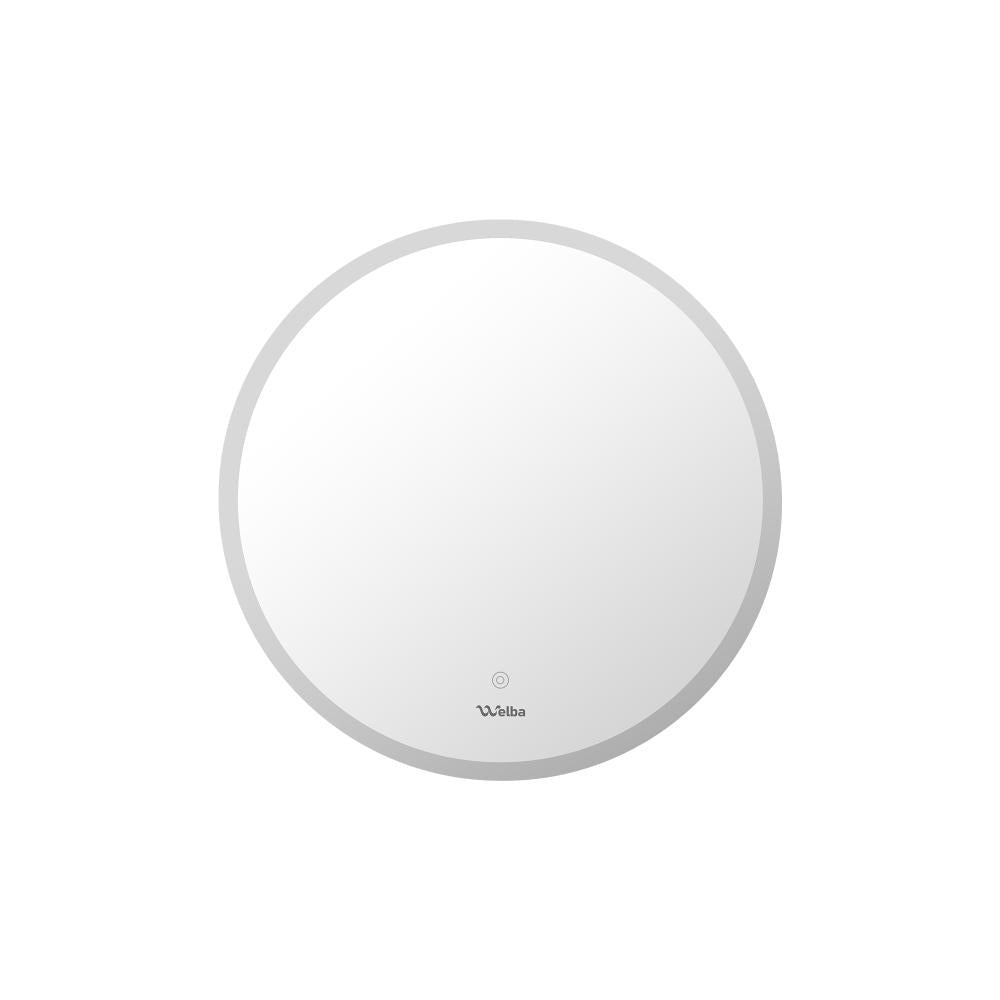 Oikiture Bathroom LED Mirror 60cm Round Mirror Wall Mounted Vanity Mirror-Bathroom Mirrors-PEROZ Accessories