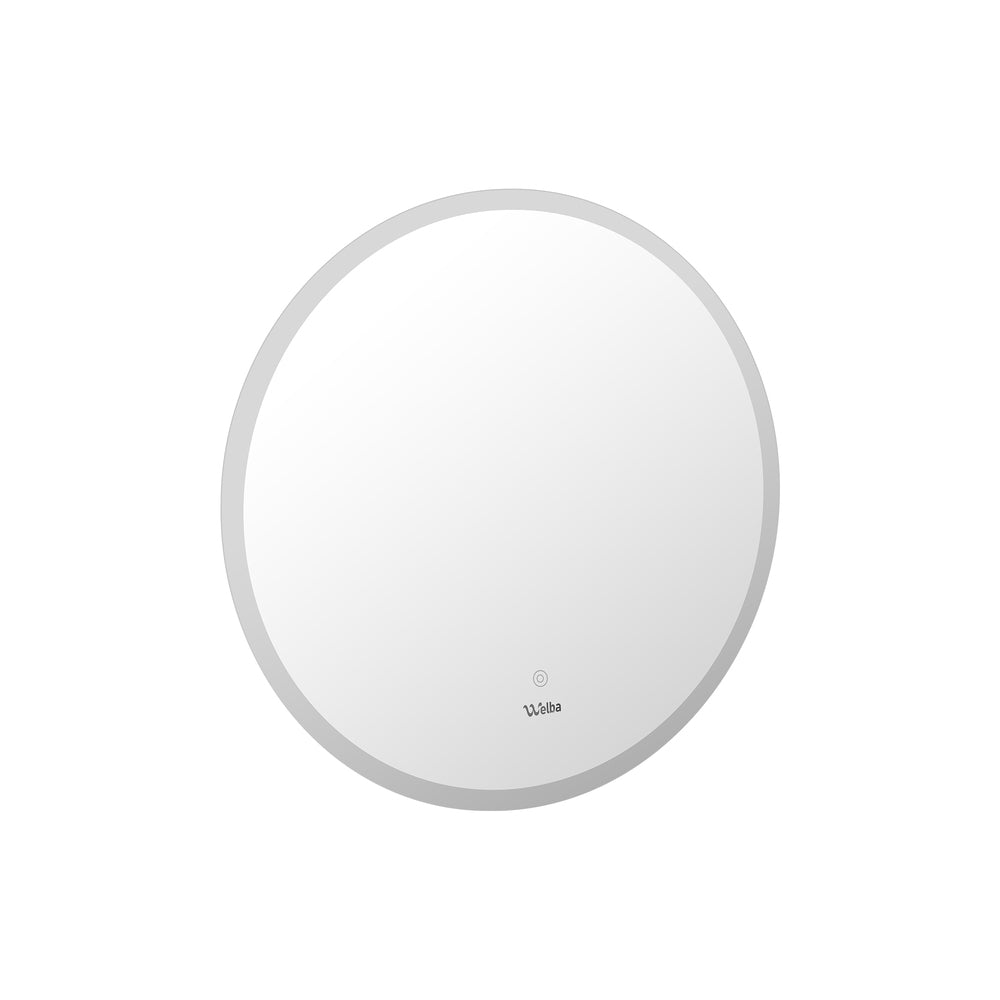 Oikiture Bathroom LED Mirror 70cm Round Wall Mounted-Bathroom Mirrors-PEROZ Accessories