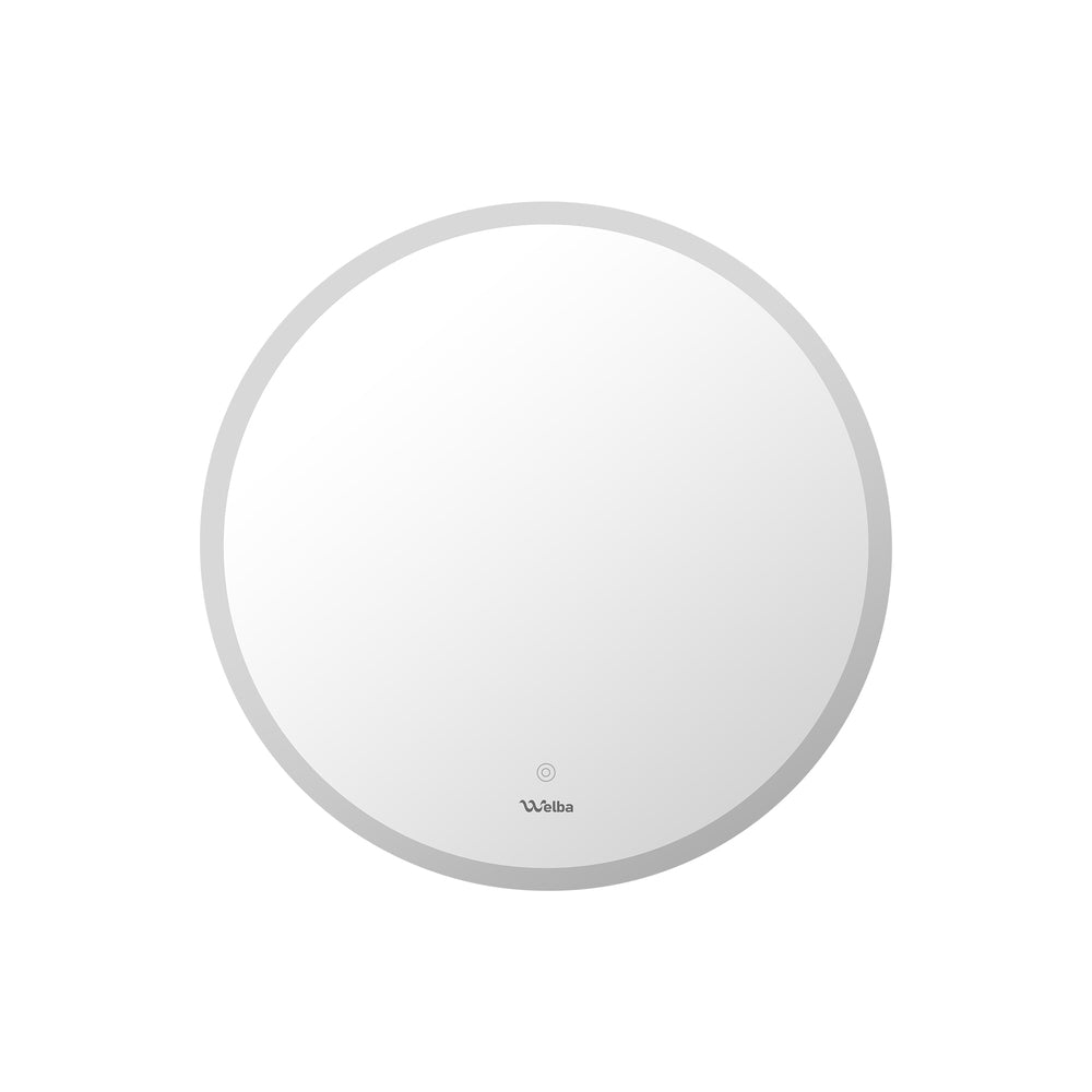 Oikiture Bathroom LED Mirror 70cm Round Wall Mounted-Bathroom Mirrors-PEROZ Accessories
