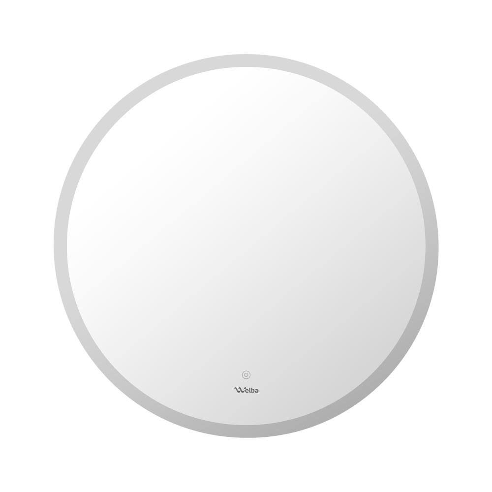 Oikiture Bathroom LED Mirror 90cm Round Mirror Wall Mounted Vanity Mirror-Bathroom Mirrors-PEROZ Accessories