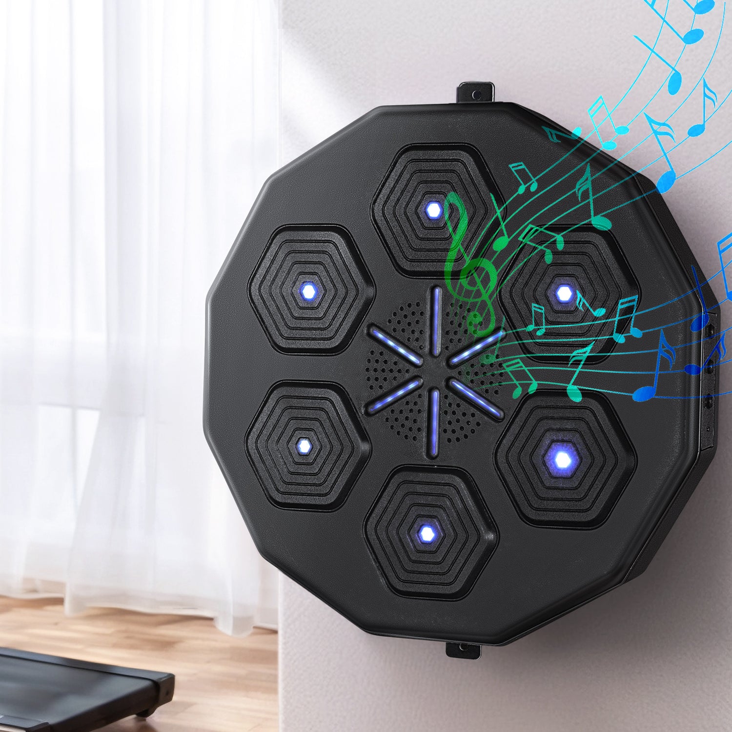 Everfit Music Boxing Machine Bluetooth Target Punching USB Chargeable Home Gym-Sports &amp; Fitness &gt; Exercise, Gym &amp; Fitness &gt; Boxing &amp; Martial Arts-PEROZ Accessories