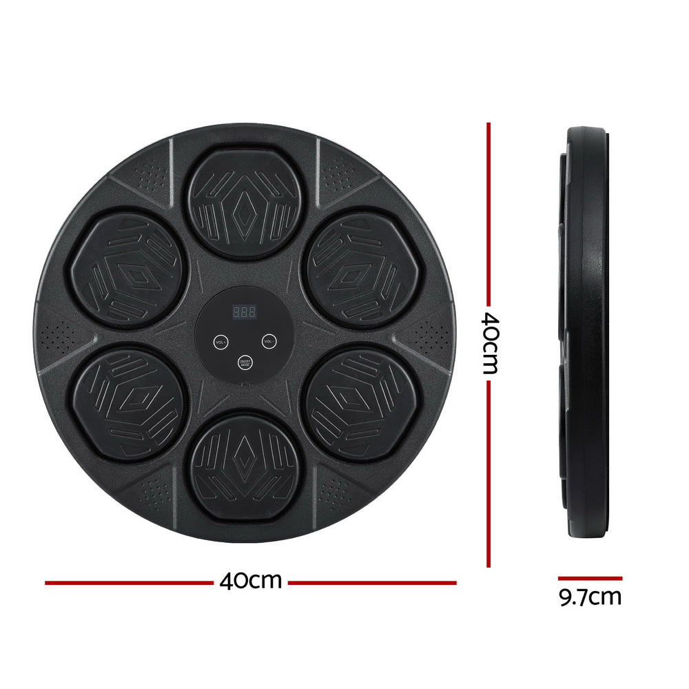 Everfit Music Boxing Machine Bluetooth Wall-Mounted Punch Target with LED Display &amp; Gloves