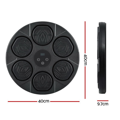 Everfit Music Boxing Machine Bluetooth Wall-Mounted Punch Target with LED Display &amp; Gloves