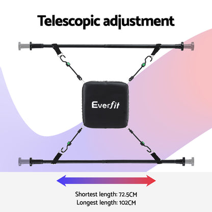 Everfit Doorway Punching Bag Adjustable Apartment Friendly with Boxing Gloves Black-Sports &amp; Fitness &gt; Exercise, Gym &amp; Fitness &gt; Boxing &amp; Martial Arts-PEROZ Accessories