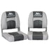 Seamanship 2X Folding Boat Seats Marine Swivel Low Back 10cm Padding Charcoal-Outdoor > Boating-PEROZ Accessories