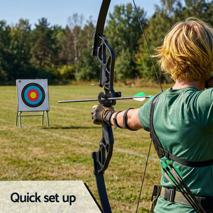 Everfit 55lbs Bow Arrow Set Recurve Takedown Archery Hunting for Beginner Green-Baby &amp; Kids > Baby &amp; Kid&