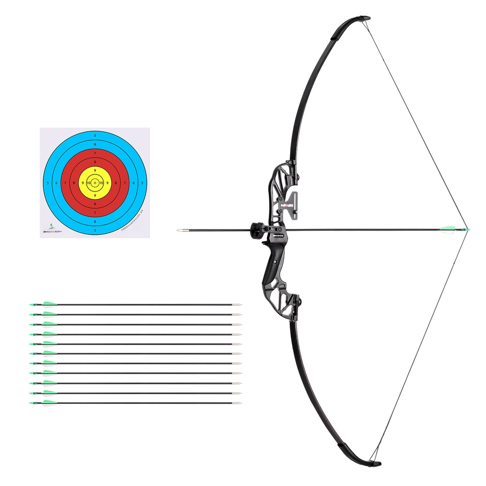 Everfit 55lbs Bow Arrow Set Recurve Takedown Archery Hunting for Beginner Green-Baby &amp; Kids &gt; Baby &amp; Kid&