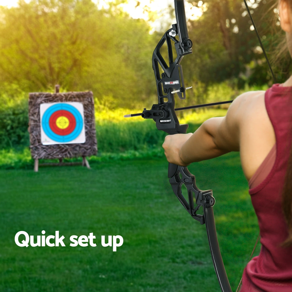 Everfit 55lbs Bow Arrow Set Recurve Takedown Archery Hunting for Beginner Green-Baby &amp; Kids &gt; Baby &amp; Kid&