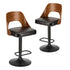 Oikiture 4X Bar Stool Gas Lift Kitchen Swivel Chair Leather LUKA-Bar Stool-PEROZ Accessories