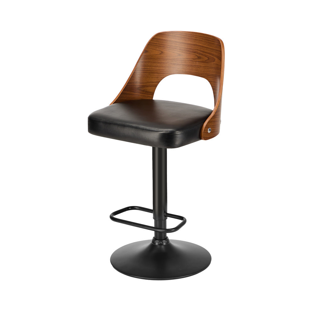 Oikiture 4X Bar Stool Gas Lift Kitchen Swivel Chair Leather LUKA-Bar Stool-PEROZ Accessories
