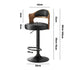 Oikiture 4x Bar Stools Swivel Gas Lift Metal Leather-Bar Stools-PEROZ Accessories