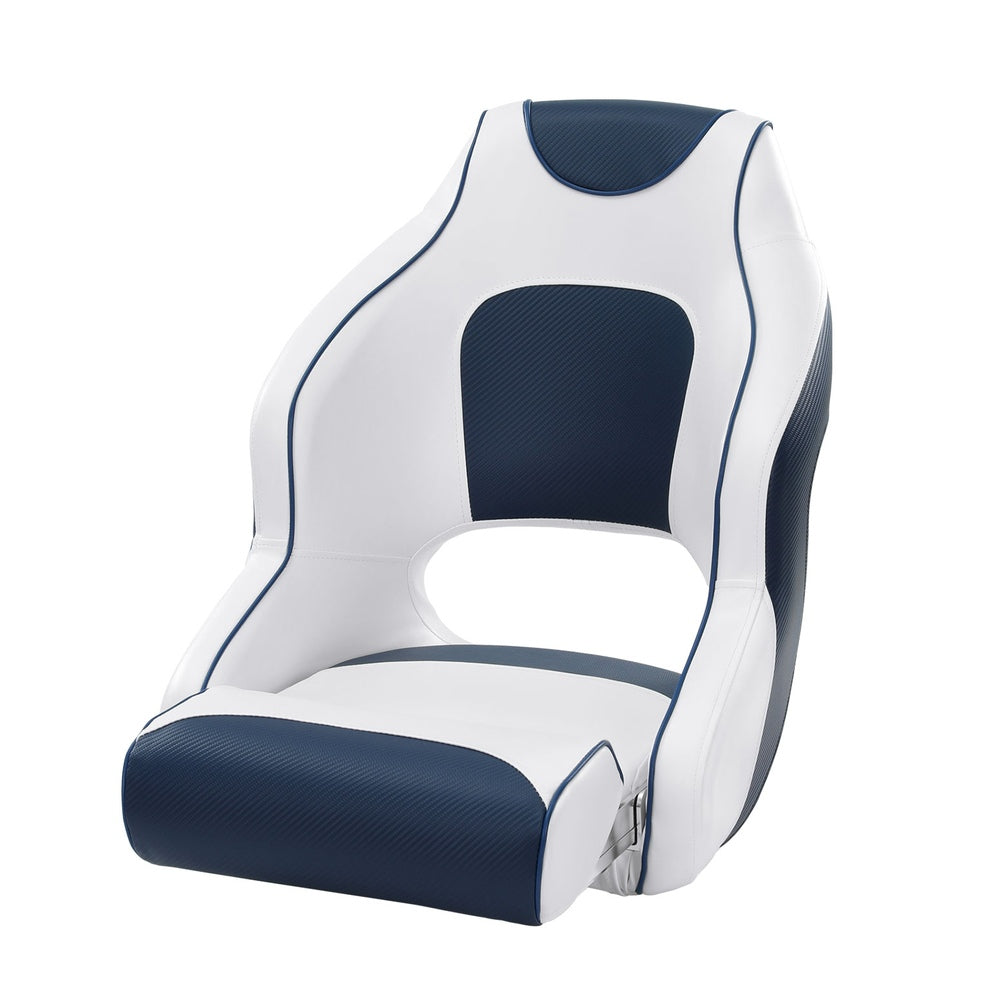 Seamanship Captain Bucket Boat Seats Flip Up Bolster Swivel 15cm Padding Blue-Outdoor &gt; Boating-PEROZ Accessories
