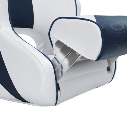 Seamanship Captain Bucket Boat Seats Flip Up Bolster Swivel 15cm Padding Blue-Outdoor &gt; Boating-PEROZ Accessories