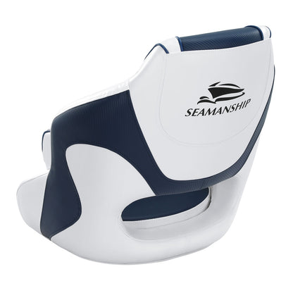 Seamanship Captain Bucket Boat Seats Flip Up Bolster Swivel 15cm Padding Blue-Outdoor &gt; Boating-PEROZ Accessories