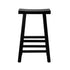 Oikiture Bar Stools Wooden Counter Chairs Black-Bar Stools-PEROZ Accessories