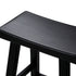 Oikiture 2X Bar Stools Wooden Counter Chairs Black-Bar Stools-PEROZ Accessories