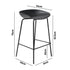 Oikiture 2x Kitchen Bar Stools Dinning Chairs Metal Black-Bar Stools-PEROZ Accessories