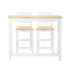 Oikiture 3PCS Bar Set Cafe Table&2 Stools-Outdoor Bar Set-PEROZ Accessories
