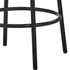Oikiture 2x Bar Stools Kitchen Round Stool Boucle Fabric White-Bar Stool-PEROZ Accessories
