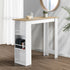 Oikiture Bar Table Dining Storage Shelf Wine Rack-Bar Tables-PEROZ Accessories