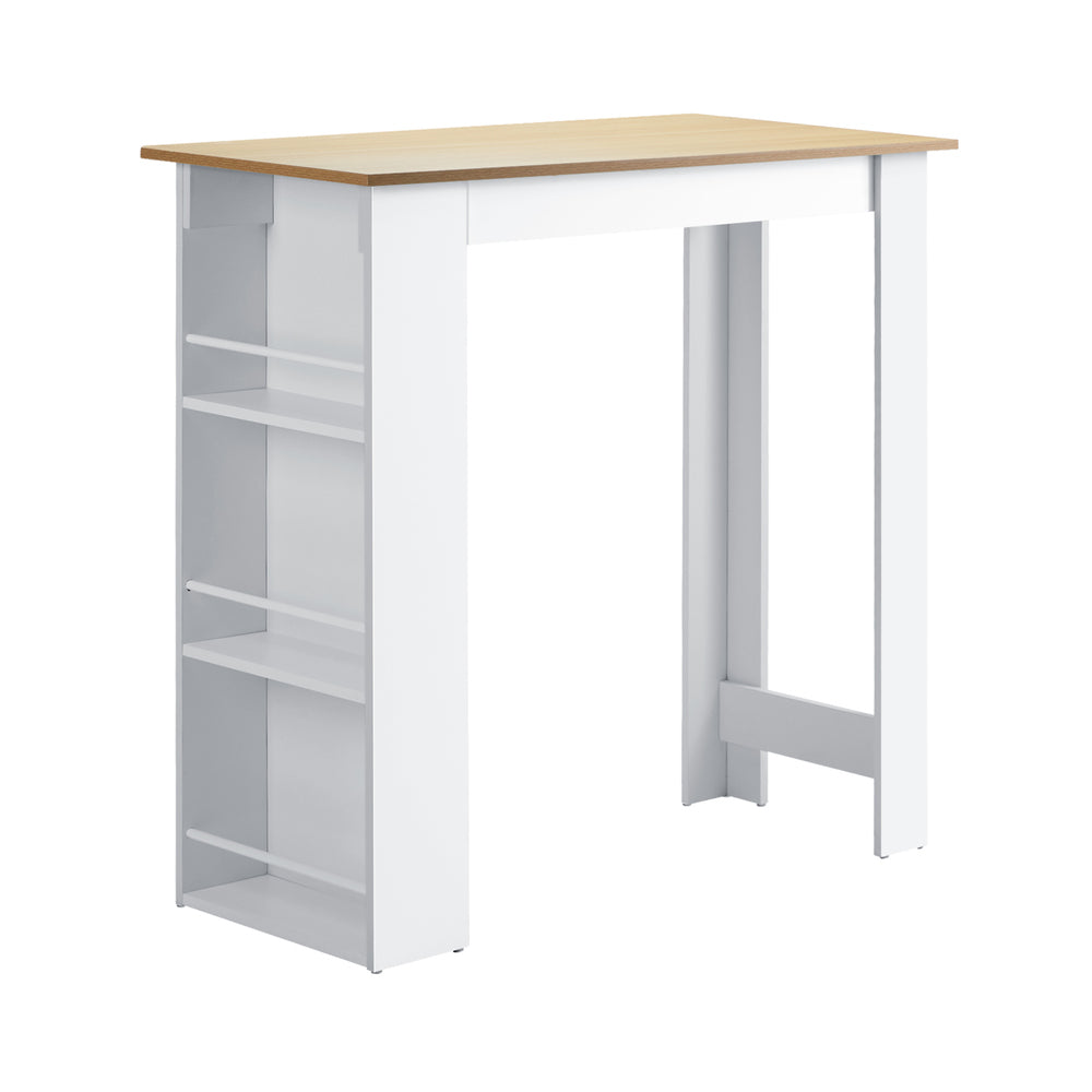 Oikiture Bar Table Dining Storage Shelf Wine Rack-Bar Tables-PEROZ Accessories