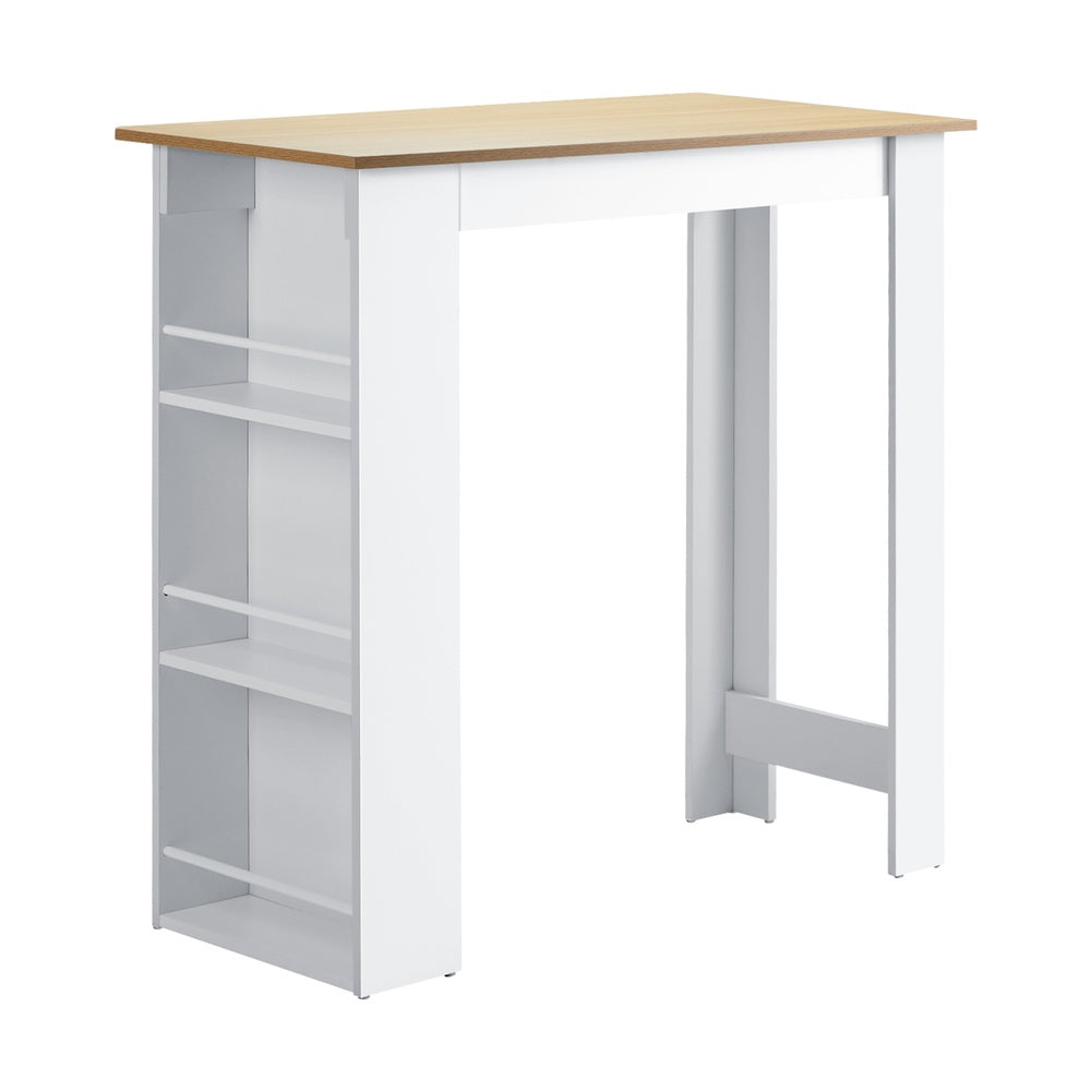 Oikiture Bar Table Dining Storage Shelf Wine Rack-Bar Tables-PEROZ Accessories