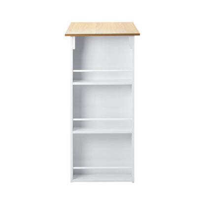 Oikiture Bar Table Dining Storage Shelf Wine Rack-Bar Tables-PEROZ Accessories