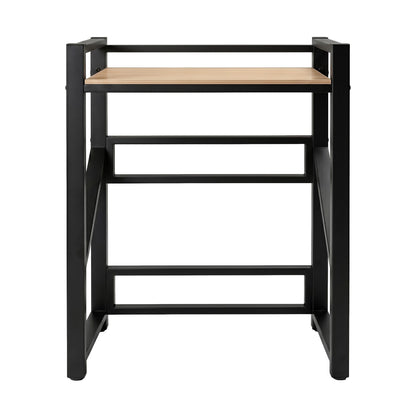 Artiss Over Washing Machine Rack Laundry Shelf Space Saver 75cm Black