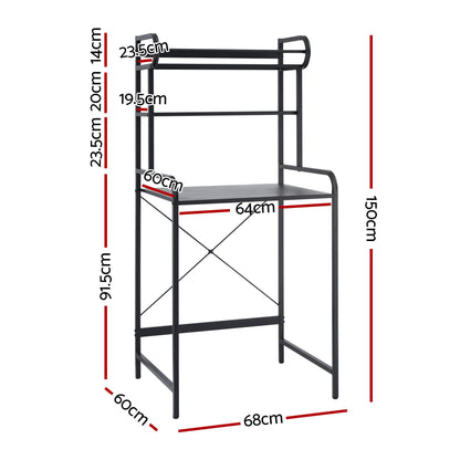 Artiss Bathroom Storage Shelf Over Washing Machine Toilet 3 Tier-Furniture > Bathroom > Bathroom Cabinets, Cupboards &amp; Storage-PEROZ Accessories