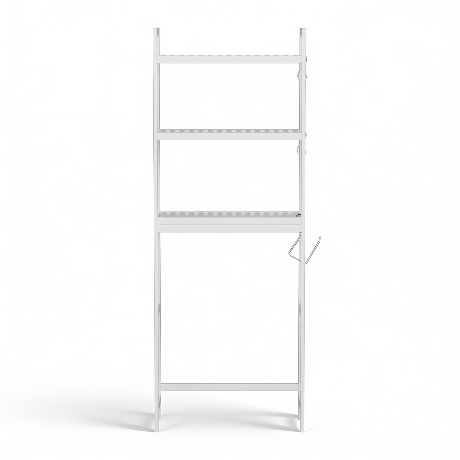 Artiss Over Toilet Storage Bathroom Rack Space Saving 3 Tier Organiser White-Furniture > Bathroom > Bathroom Cabinets, Cupboards &amp; Storage-PEROZ Accessories