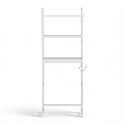 Artiss Over Toilet Storage Bathroom Rack Space Saving 3 Tier Organiser White-Furniture > Bathroom > Bathroom Cabinets, Cupboards &amp; Storage-PEROZ Accessories