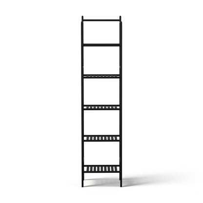 Artiss 5 Tier Floor Standing Corner Shower Caddy Bathroom Organizer Black-Furniture > Bathroom > Bathroom Cabinets, Cupboards &amp; Storage-PEROZ Accessories