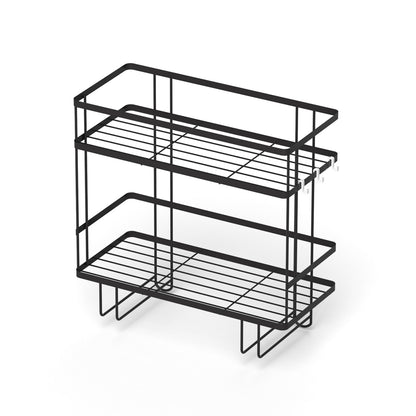 Artiss Over Toilet Storage Rack Bathroom Shelf Organizer 2 Tier-Furniture > Bathroom > Bathroom Cabinets, Cupboards &amp; Storage-PEROZ Accessories