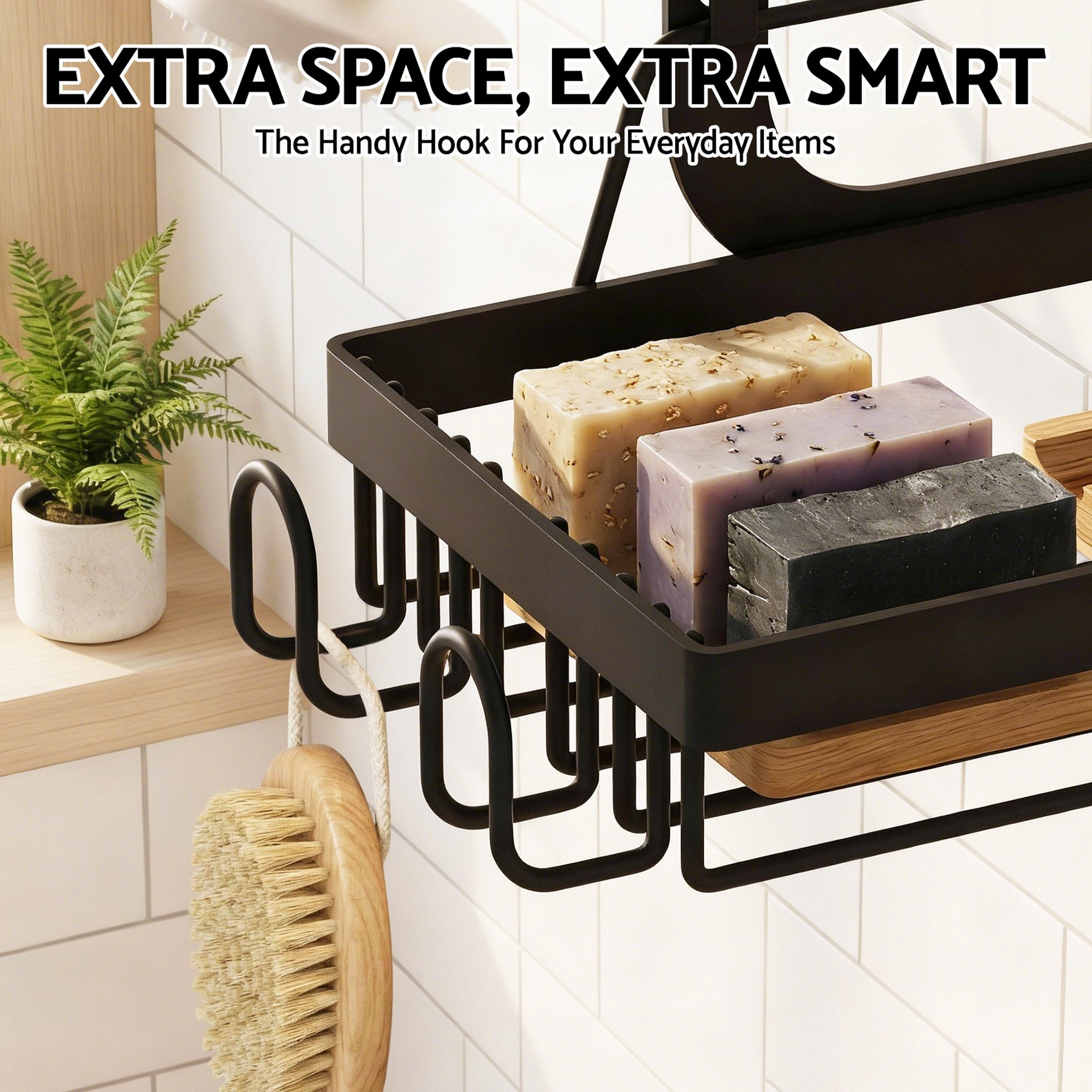 Artiss 3 Tier Over The Door Shower Caddy Hanging Bathroom Storage Organizer-Furniture > Bathroom > Bathroom Cabinets, Cupboards &amp; Storage-PEROZ Accessories