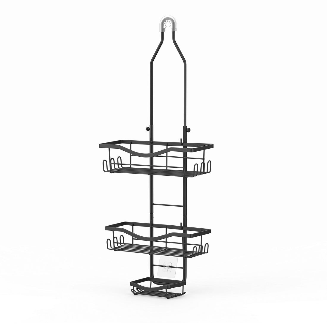 Artiss Shower Caddy Hanging Bathroom Organiser Over Head Black-Home &amp; Garden > Bathroom Accessories > Bath Caddies-PEROZ Accessories
