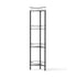 Artiss 4 Tier Floor Standing Corner Shower Caddy Bathroom Organizer Black-Furniture > Bathroom > Bathroom Cabinets, Cupboards & Storage-PEROZ Accessories