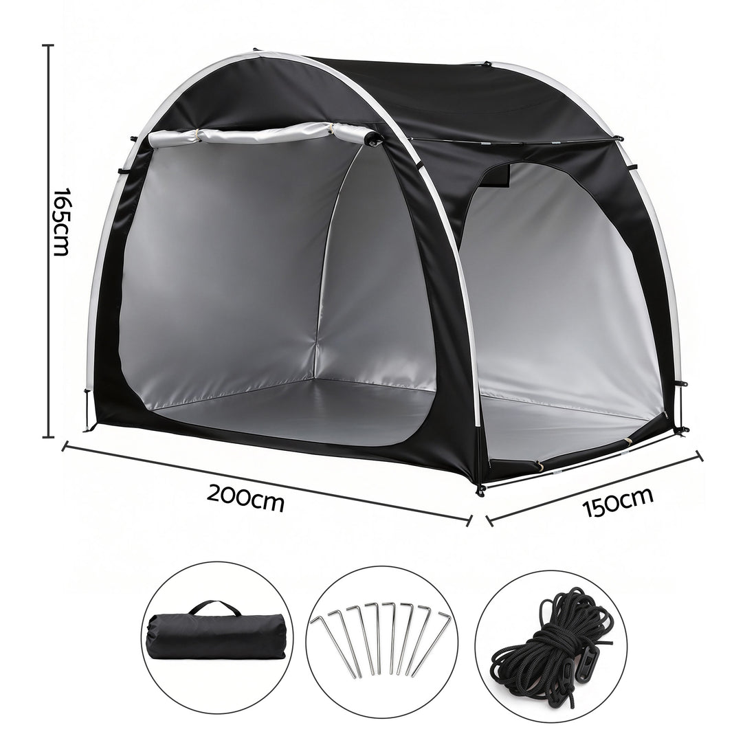 Giantz Bike Storage Tent Outdoor Waterproof UV Resistant Shelter w/ Ventilation-Home &amp; Garden > Travel > Duffel Bags-PEROZ Accessories