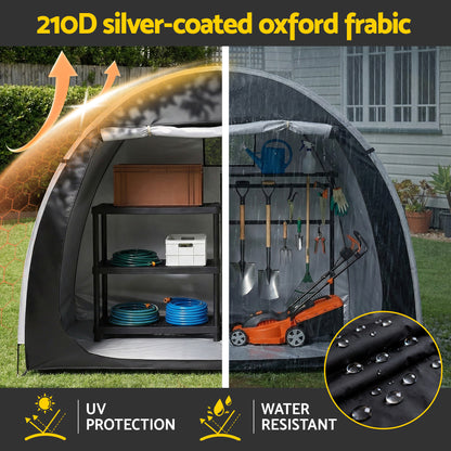 Giantz Bike Storage Tent Outdoor Waterproof UV Resistant Shelter w/ Ventilation-Home &amp; Garden > Travel > Duffel Bags-PEROZ Accessories