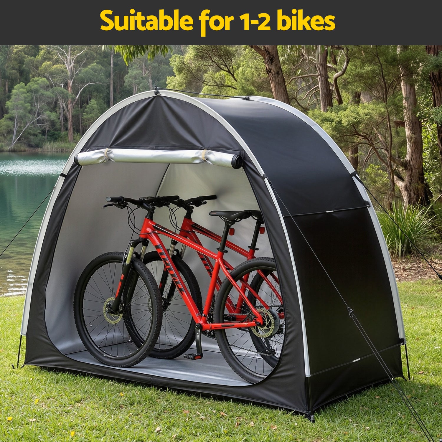 Giantz Bike Storage Tent Waterproof Outdoor UV Protection Shelter w/ Large Space-Home &amp; Garden > Travel > Duffel Bags-PEROZ Accessories