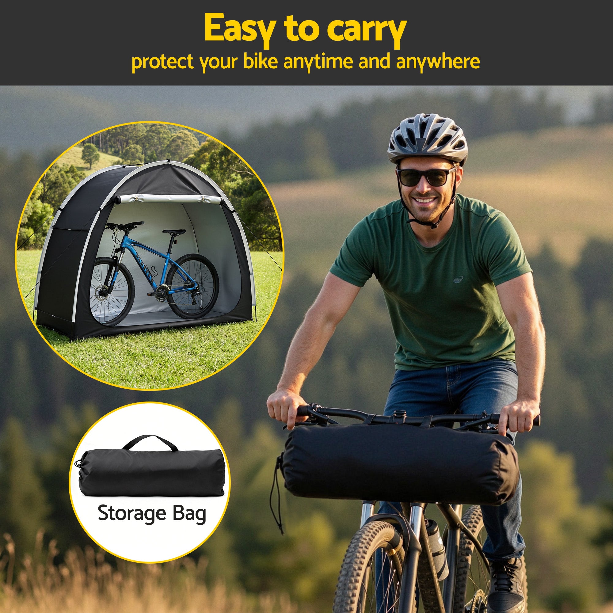 Giantz Bike Storage Tent Waterproof Outdoor UV Protection Shelter w/ Large Space-Home &amp; Garden > Travel > Duffel Bags-PEROZ Accessories
