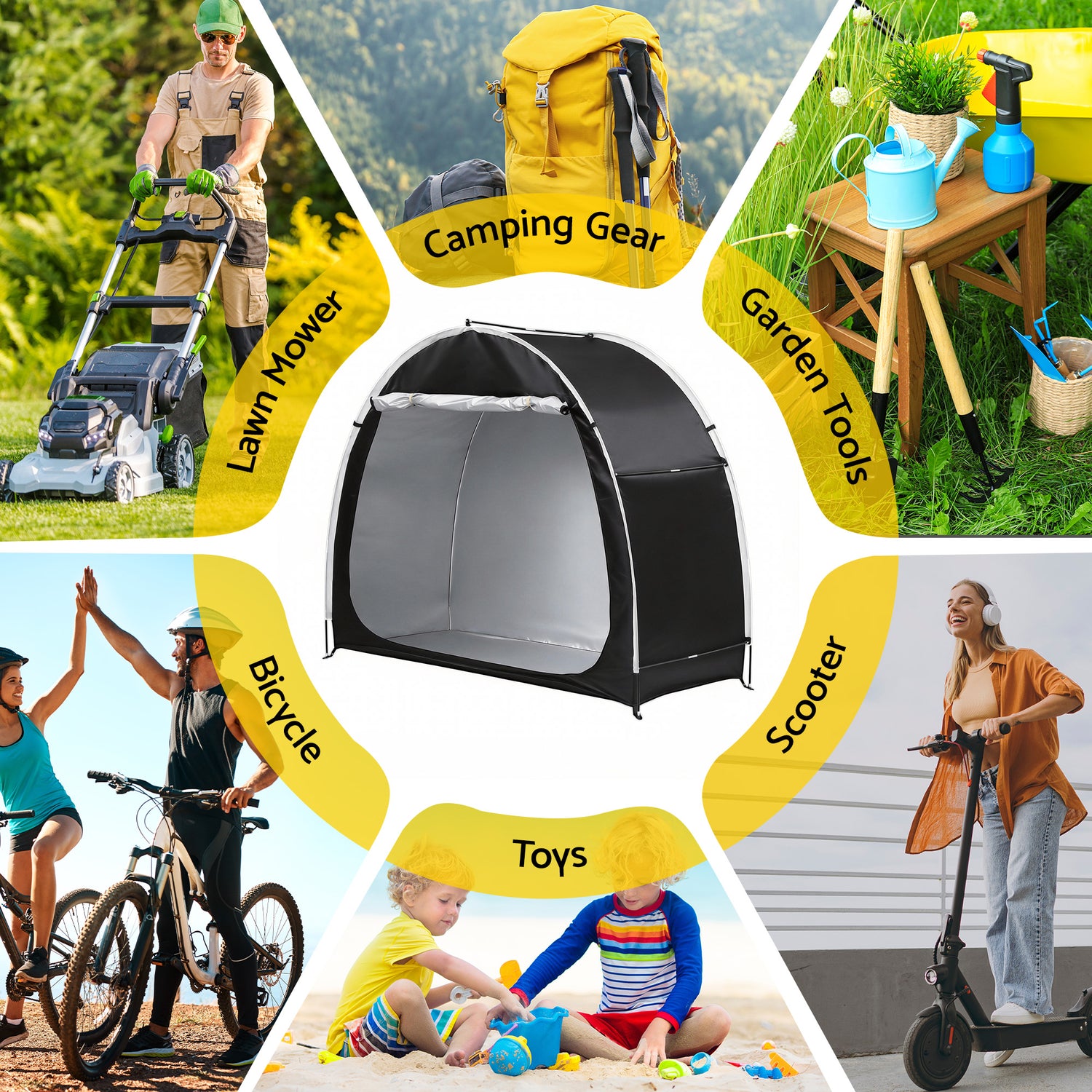 Giantz Bike Storage Tent Waterproof Outdoor UV Protection Shelter w/ Large Space-Home &amp; Garden > Travel > Duffel Bags-PEROZ Accessories