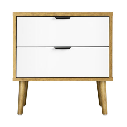 Oikiture Bedside Tables Set of 2 Side Table-Bedside Table-PEROZ Accessories