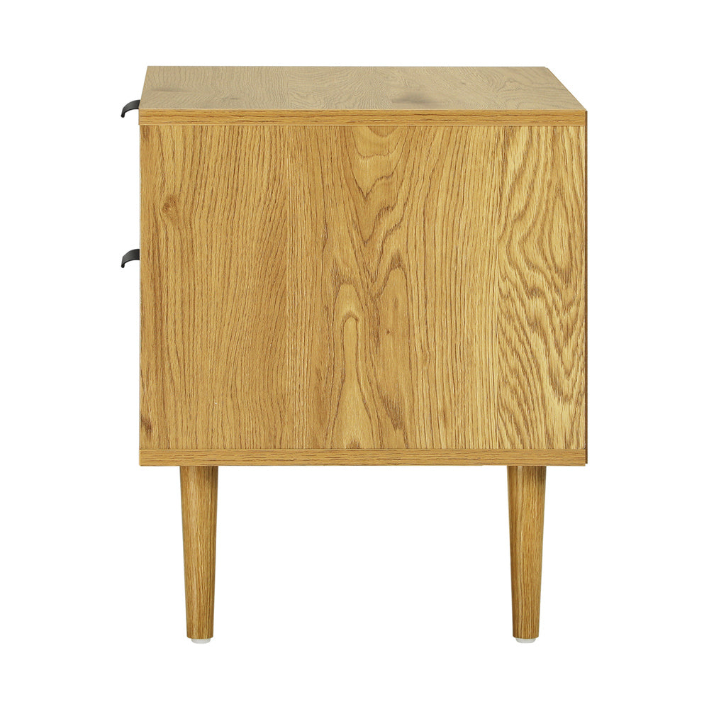 Oikiture Bedside Tables Set of 2 Side Table-Bedside Table-PEROZ Accessories