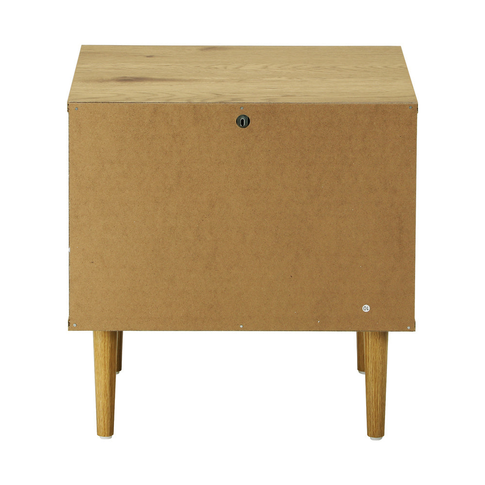 Oikiture Bedside Tables Set of 2 Side Table-Bedside Table-PEROZ Accessories