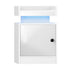 Oikiture 2x LED Bedside Table USB Charging Station White-Bedside Tables-PEROZ Accessories