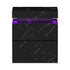 Oikiture 2x Bedside Table 2 Drawers LED Nightstand Marble Effect Black-Bedside Tables-PEROZ Accessories