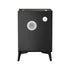 Oikiture 2x Smart Bedside Tables Wireless Charging LED 3 Drawers Black-Bedside Tables-PEROZ Accessories