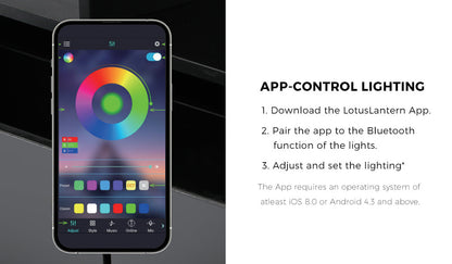 Oikiture Bedside Tables Set of 2 LED Nightstand Black-Bedside Table-PEROZ Accessories