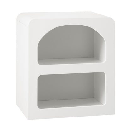 Oikiture Bedside Tables Set of 2 Display Shelf White-Bedside Table-PEROZ Accessories